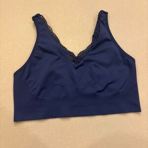 Cacique Bralette Navy Blue Lace Size 18/20